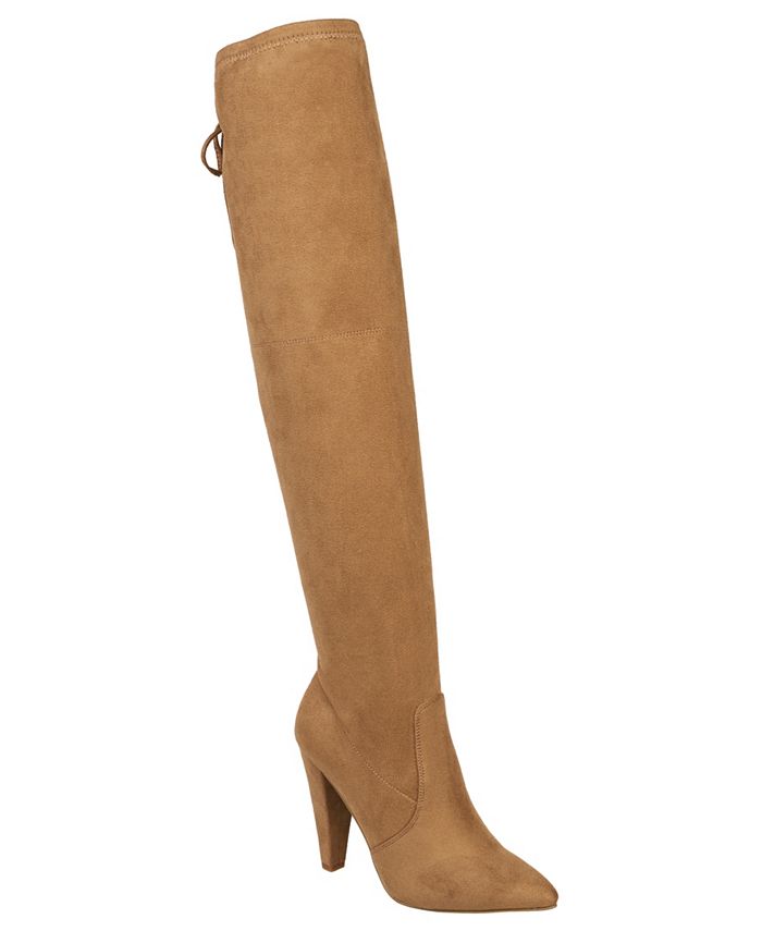 цена Женские ботфорты Jordan на коническом каблуке со шнуровкой French Connection, коричневый