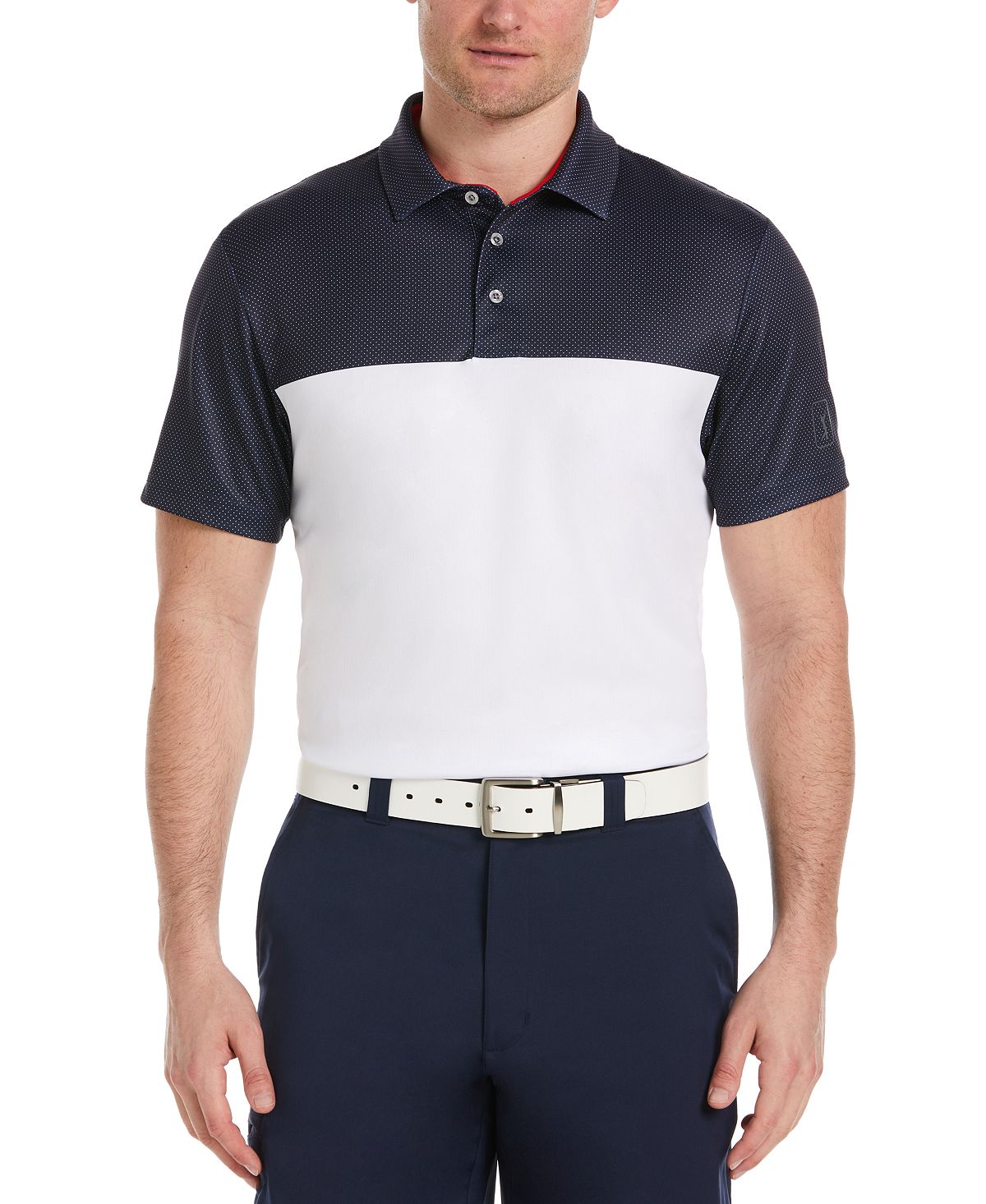 Мужская рубашка-поло для гольфа с короткими рукавами и цветными блоками Airflux PGA TOUR pga tour 2k23 1 300 vc pack for ps5 не диск цифровая версия