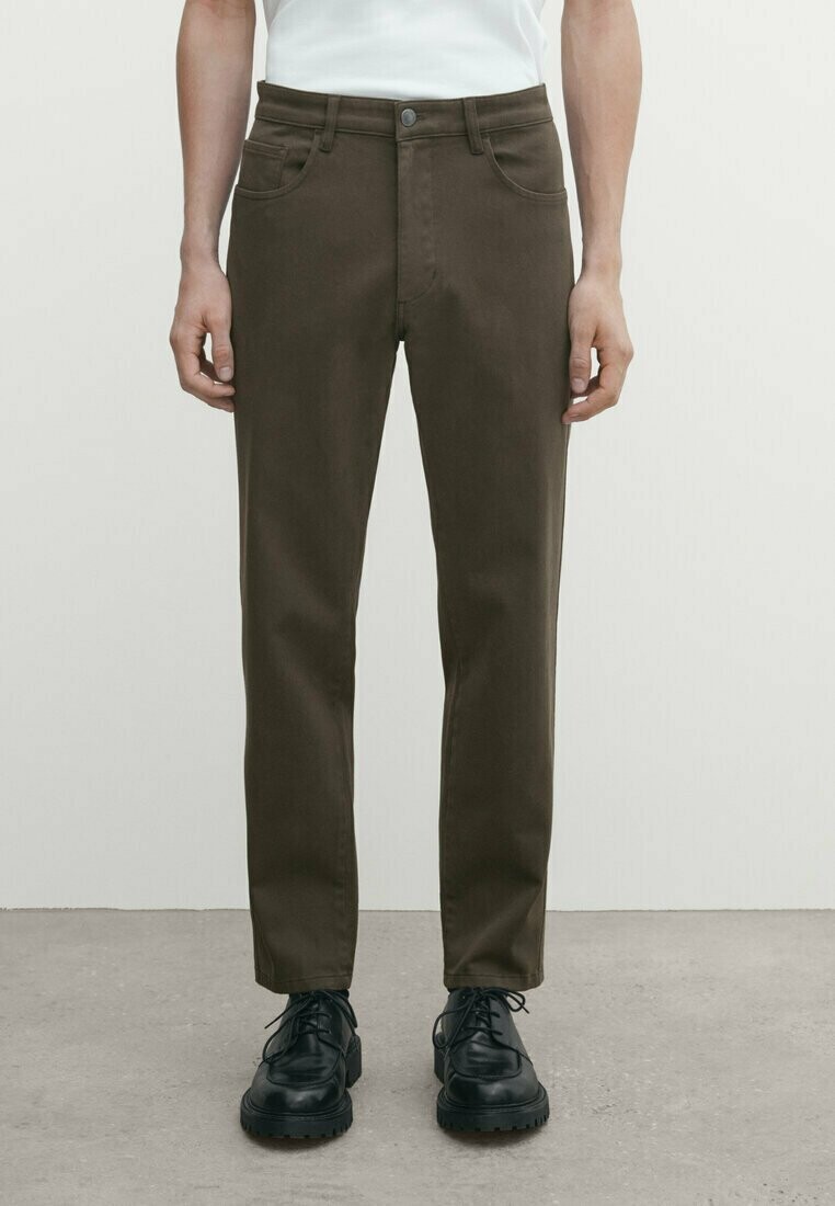 

Джинсы Tapered Fit Massimo Dutti, хаки