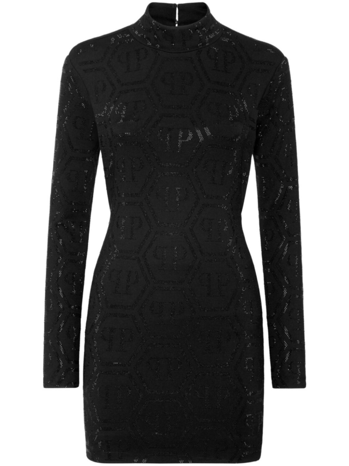 

Philipp Plein платье мини с монограммой, черный