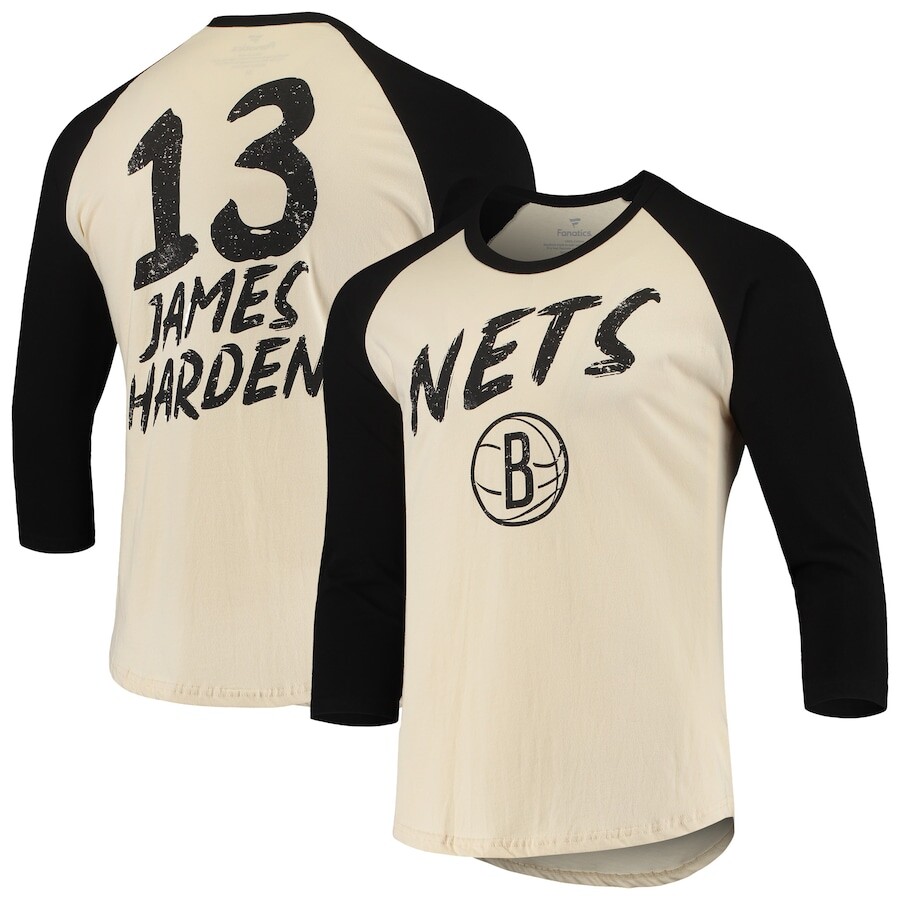 

Футболка с длинным рукавом Fanatics Branded Brooklyn Nets, кремовый