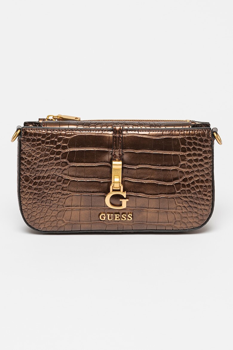 

Сумка James из экокожи с шагренью Guess, коричневый