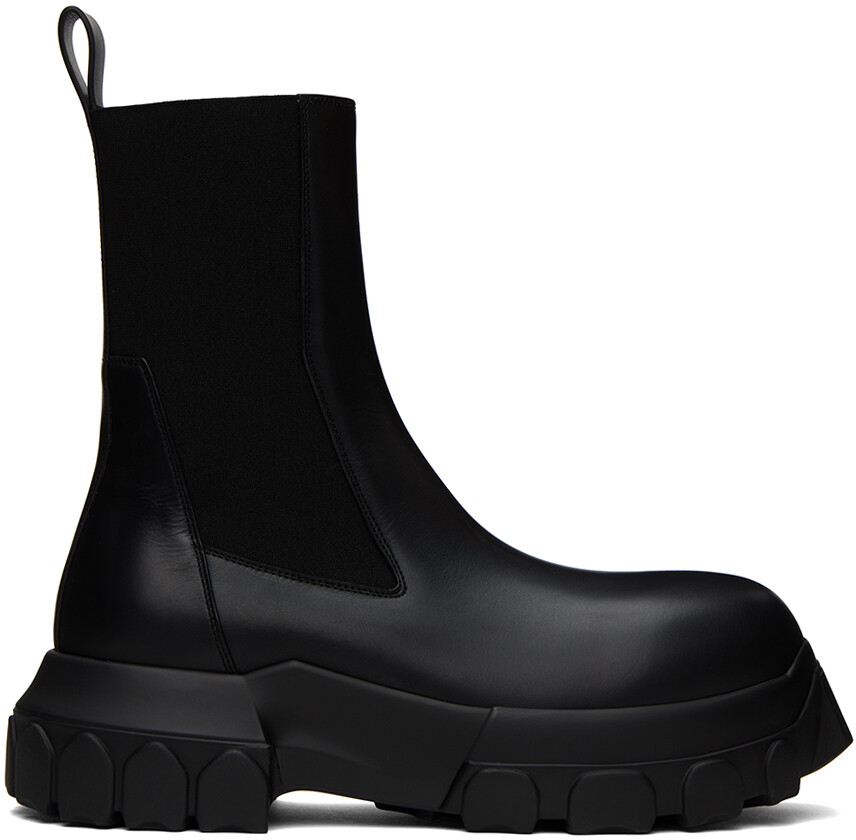 

Черные тракторные ботинки Beatle Bozo Rick Owens, Черный