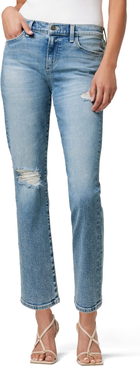 

Джинсы The Lara Mid-Rise Cigarette Crop Joe's Jeans, цвет Fairway Destruct