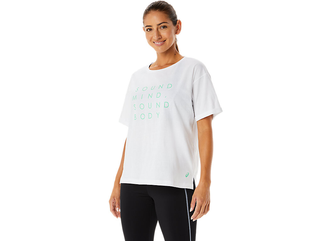 

Футболка Asics WOMEN TRAINING CORE RELAXED GRAPHIC TEE, белый