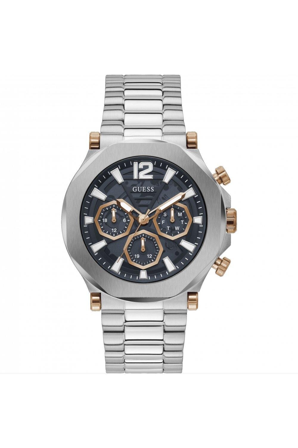 

Модные аналоговые кварцевые часы из нержавеющей стали Edge - Gw0539G1 Guess, синий