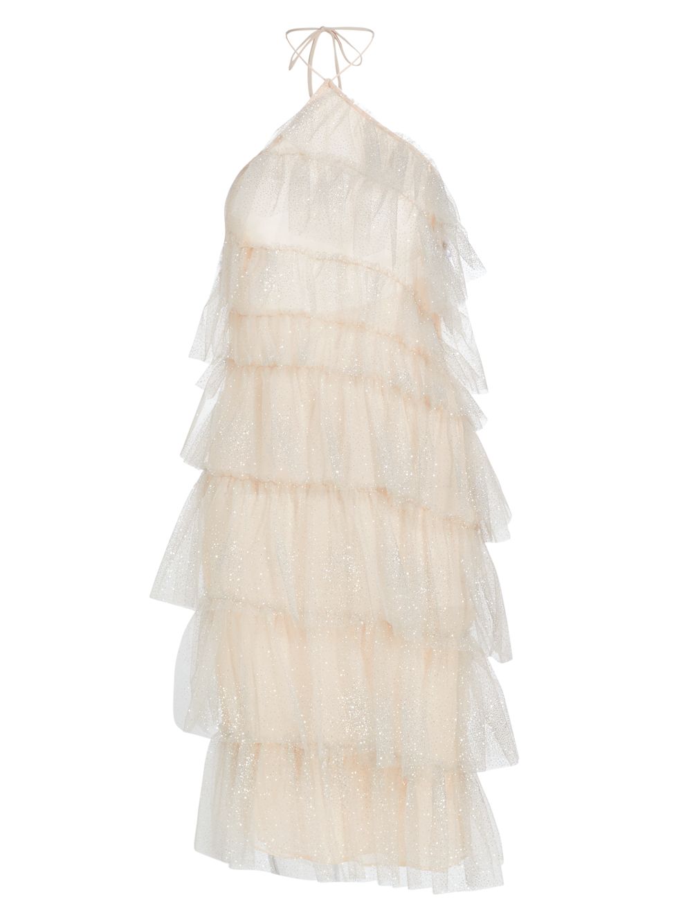 Мини-платье Sparkle Kai из тюля с лямкой на шее The Bar