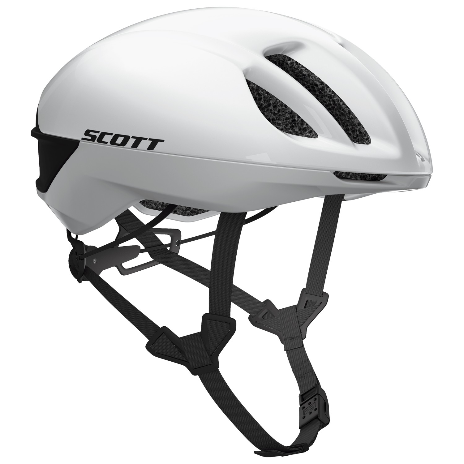 Велосипедный шлем Scott Cadence Plus, цвет White/Black scott шлем scott il doppio plus m 55 59 2101 pearl white