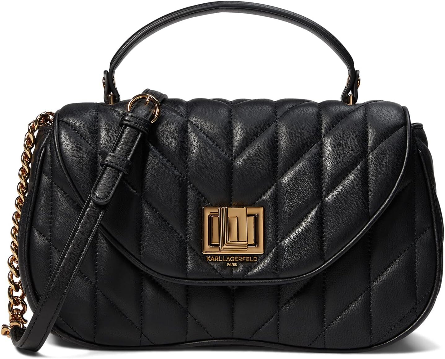

Сумка Агнесс Karl Lagerfeld Paris, цвет Black/Gold