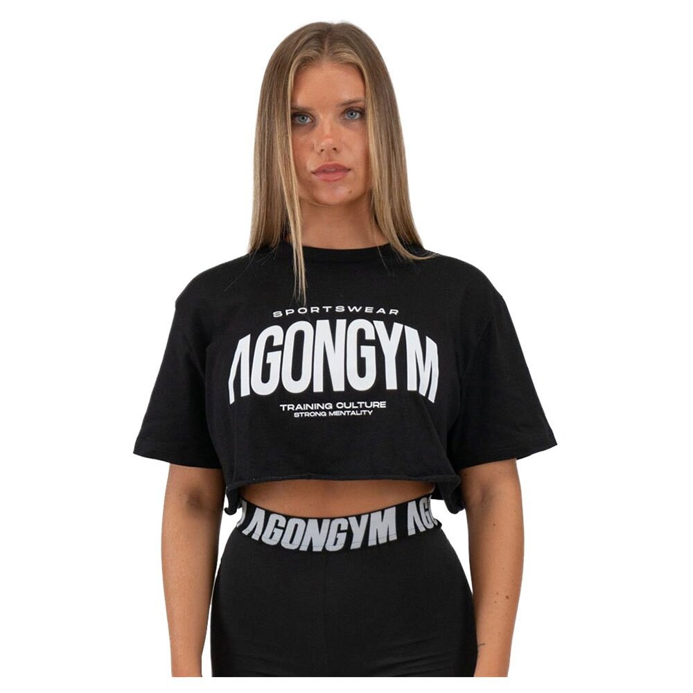 

Футболка с коротким рукавом Agongym Training Culture Crop, черный