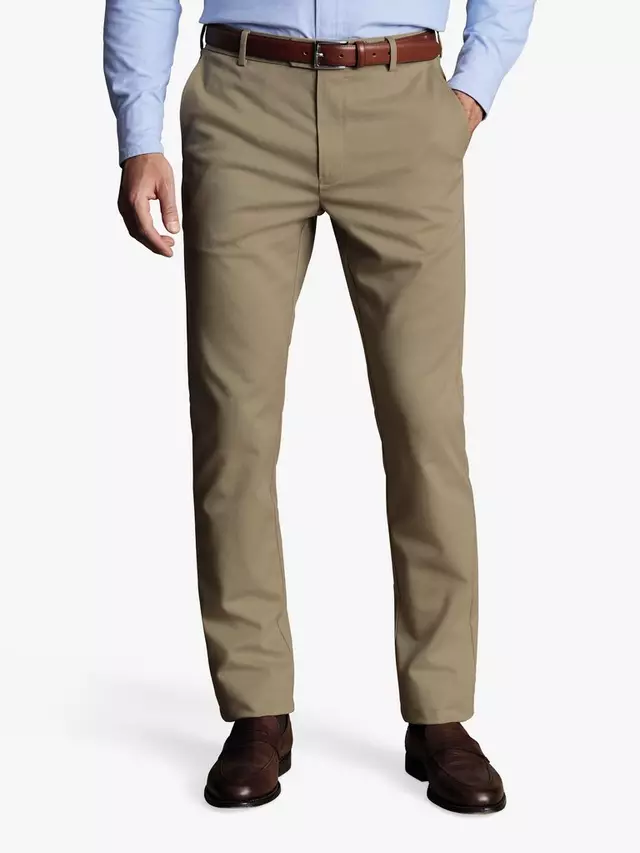 

Брюки чинос Charles Tyrwhitt Classic Fit Ultimate Non-Iron, цвет taupe