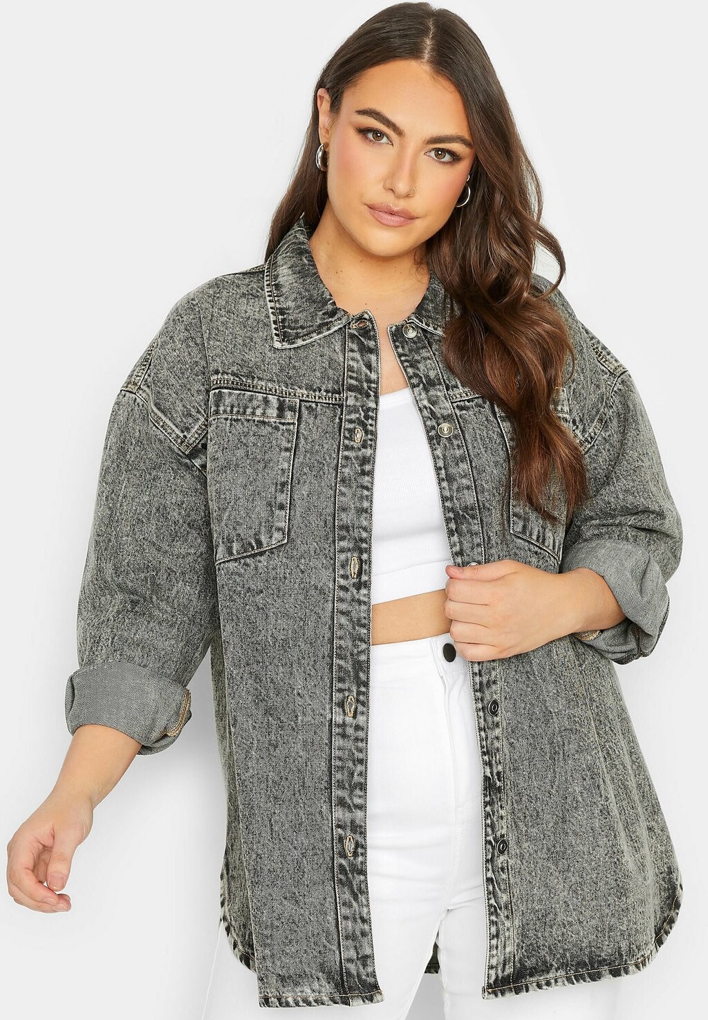 

Джинсовая куртка Yours Clothing, черный