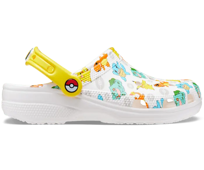 

Классические сабо Pokemon II Crocs женские, цвет White / Multi