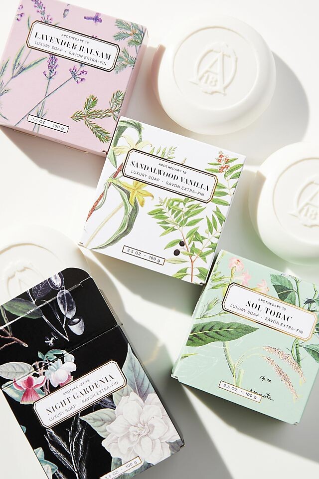 

Мыло Apothecary 18 кусковое в упаковке, черный