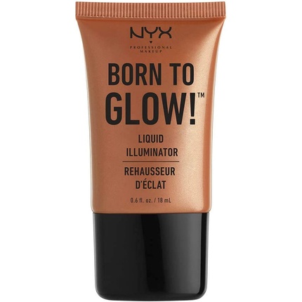 NYX Professional Makeup Born to Glow Liquid Illuminator Sun Goddess 04 — жидкий мерцающий хайлайтер и тональная основа с веганской формулой