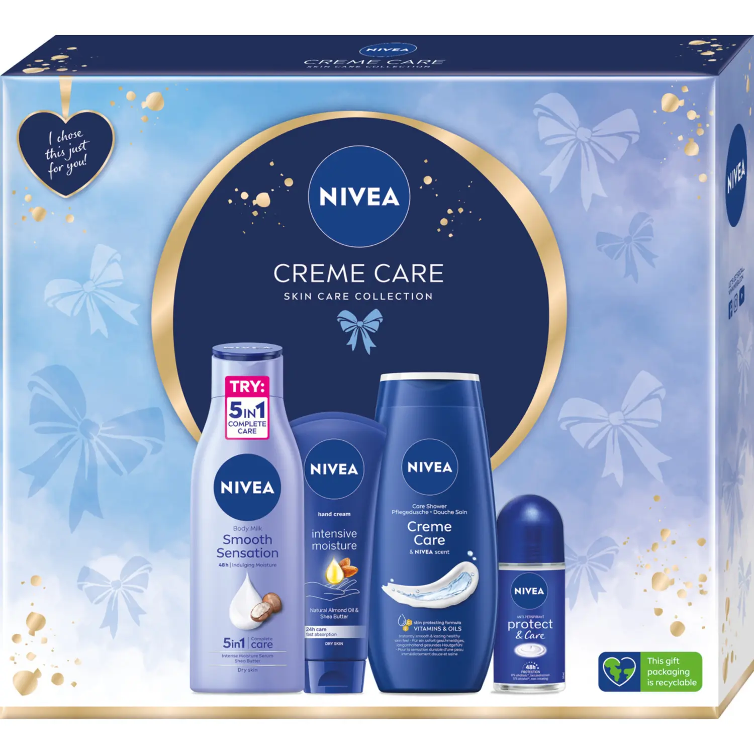 

Набор: молочко для тела Nivea Creme Care, 50 мл