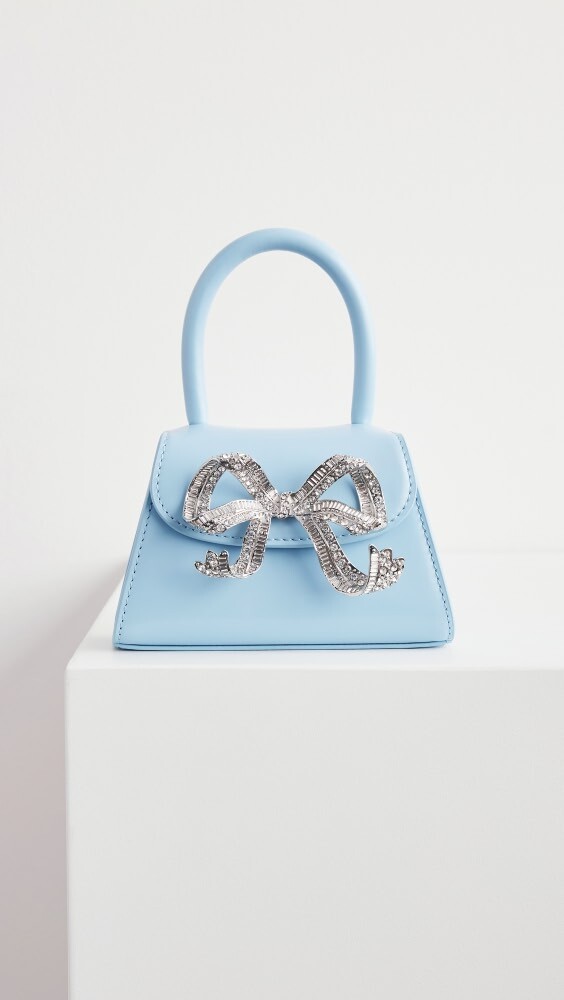 

Сумка Self Portrait Light Blue Capri Micro Pouchette, синий