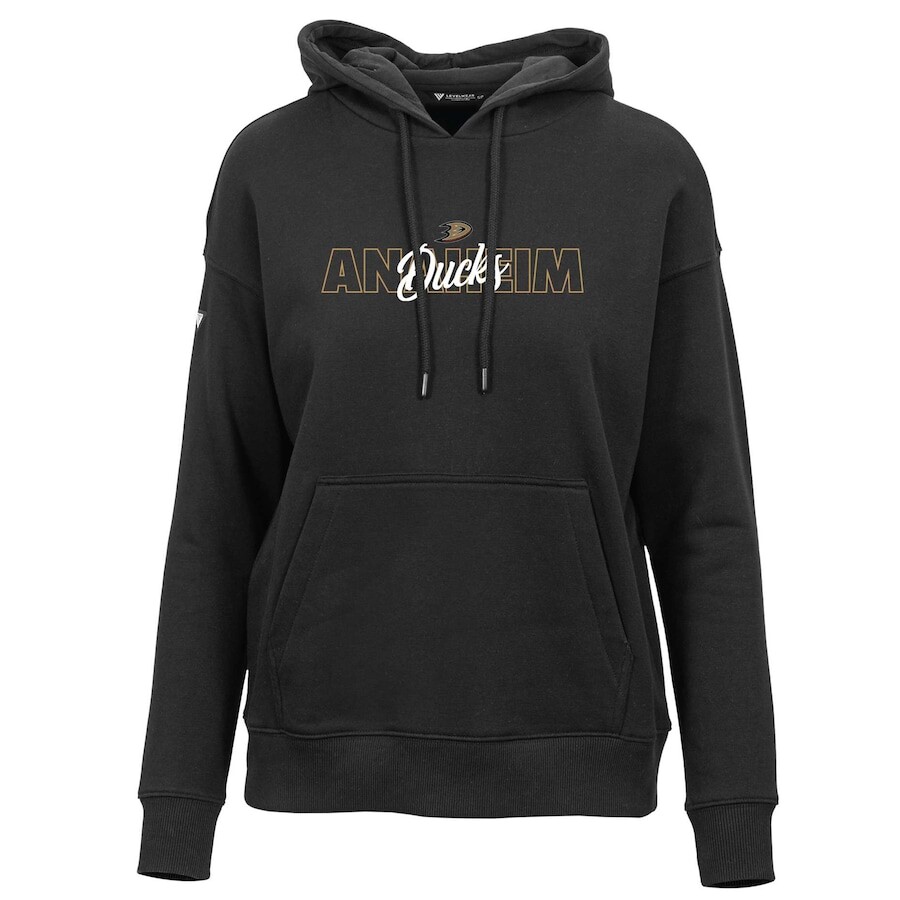 

Пуловер с капюшоном Levelwear Anaheim Ducks, черный