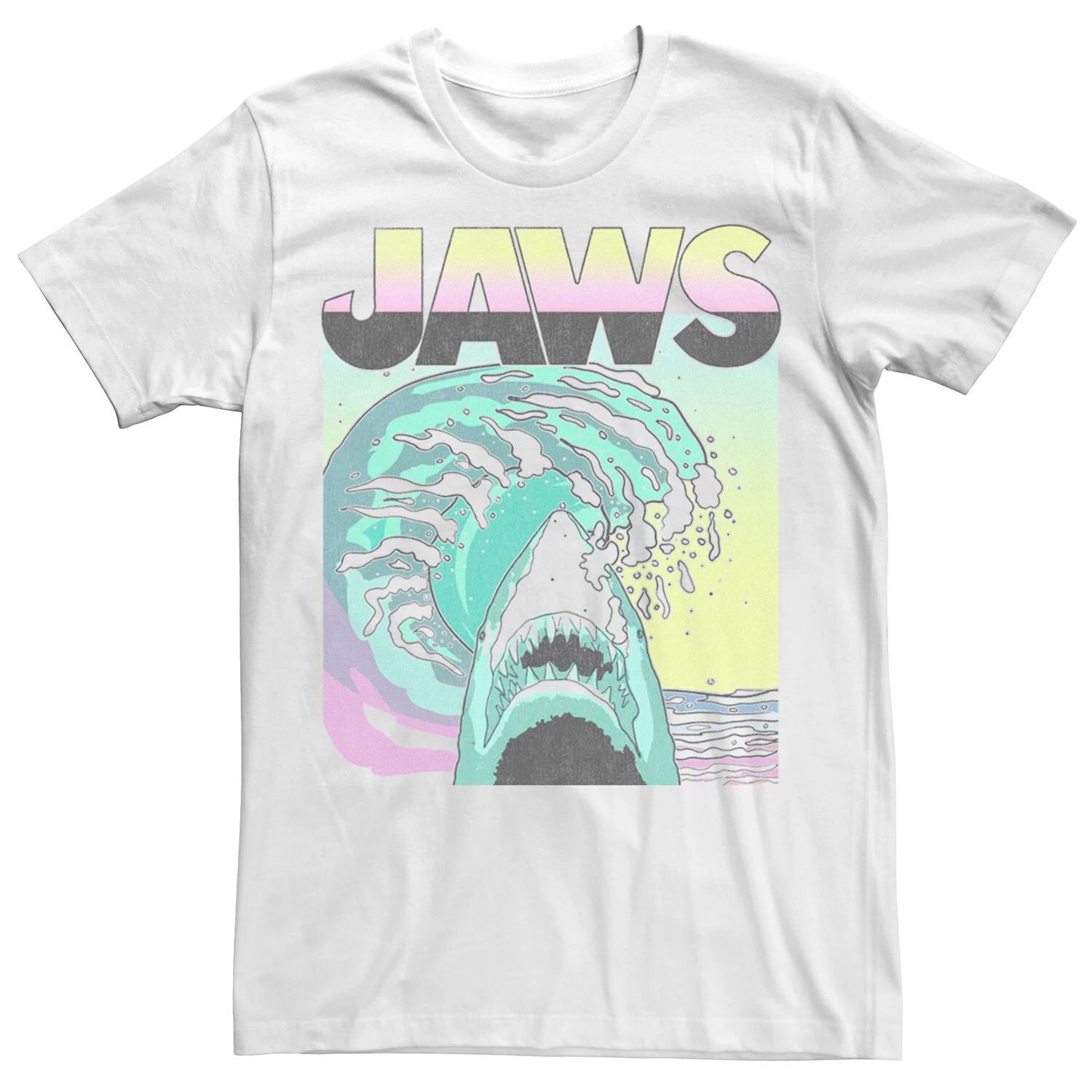 

Мужская футболка с плакатом Jaws Retro Wave Licensed Character