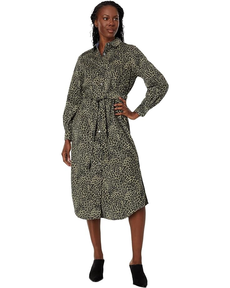 

Платье Tommy Bahama Lovely Leo Long Sleeve Shirtdress, цвет Feather Green