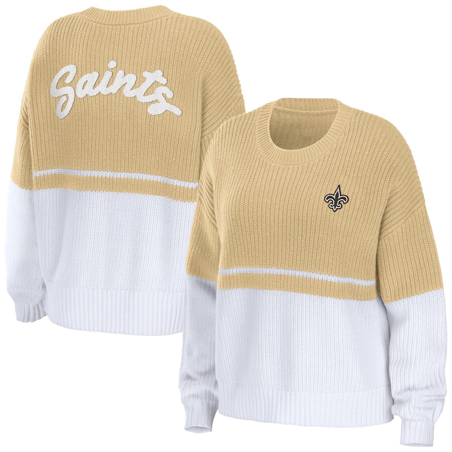 

Свитер WEAR by Erin Andrews New Orleans Saints, золотой