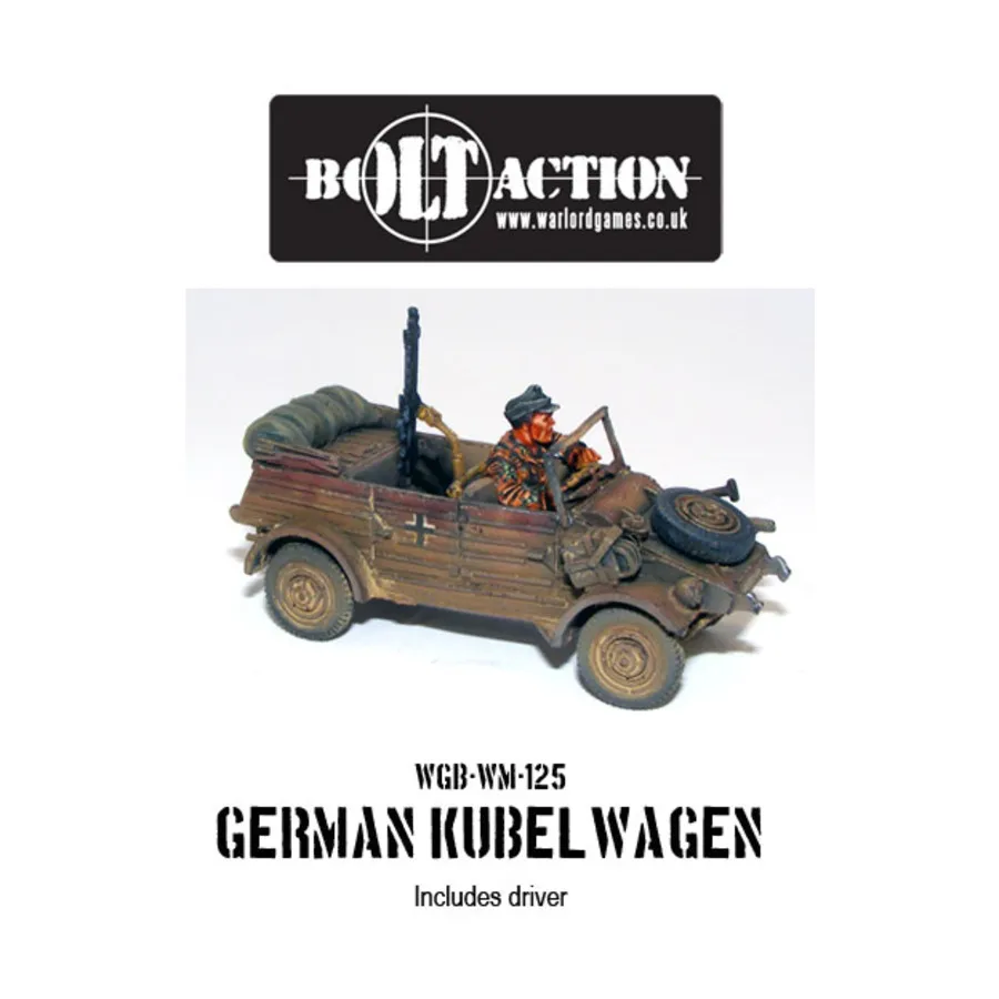 

Кубельваген с водителем, Bolt Action - German (28mm)
