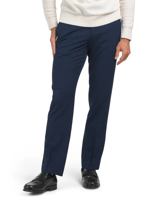 

Брюки с тонкой османской текстурой Perry Ellis Portfolio, цвет Estate Blue