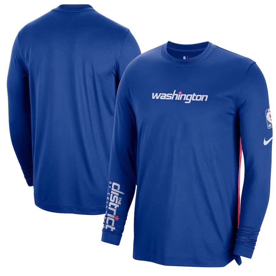 

Футболка с длинным рукавом Nike Washington Wizards, синий