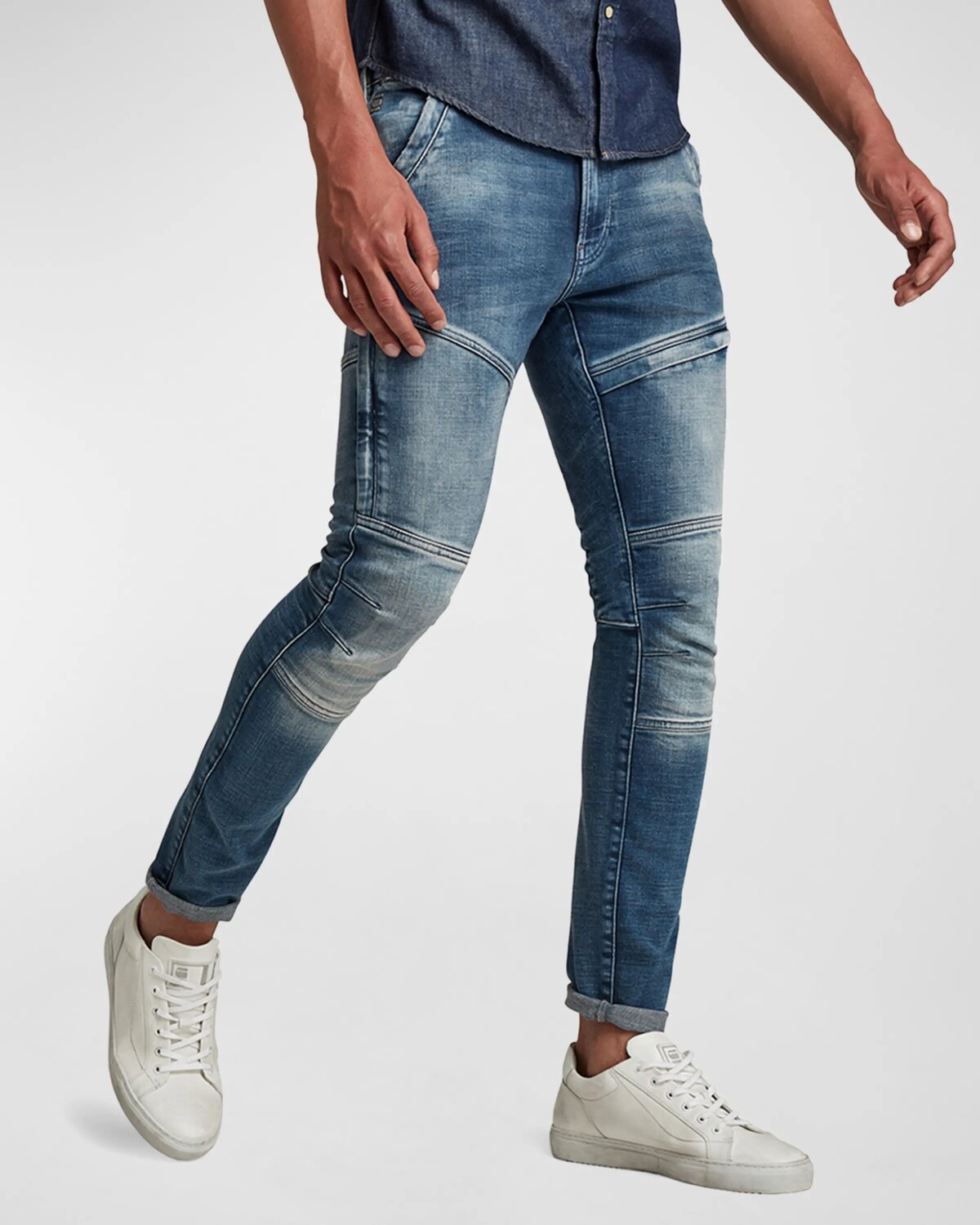 

Мужские джинсы скинни Rackam 3D G-STAR RAW, цвет Faded Clear Sky