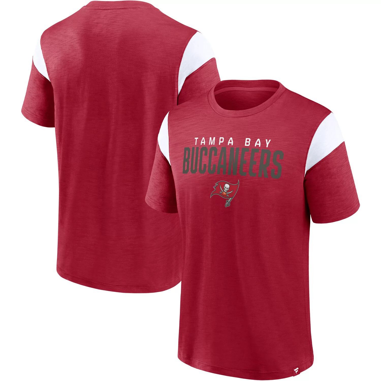 Мужская красная/белая фирменная футболка команды Tampa Bay Buccaneers Home Stretch Team Fanatics