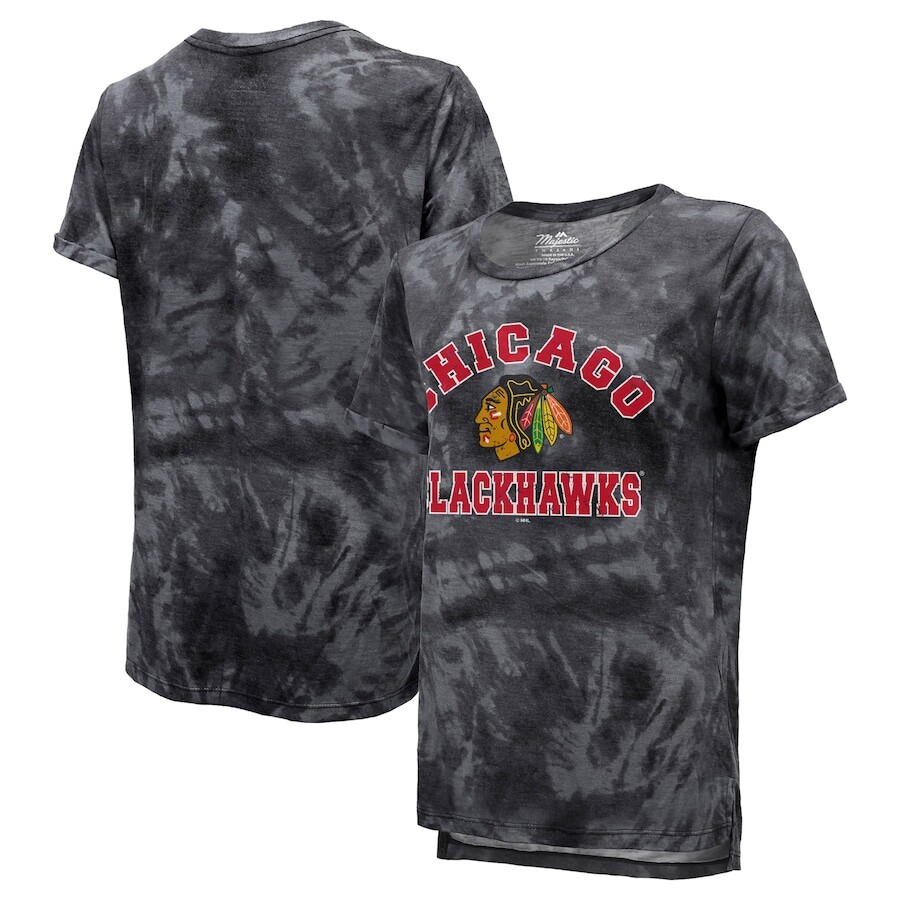

Футболка с коротким рукавом Majestic Threads Chicago Blackhawks, черный