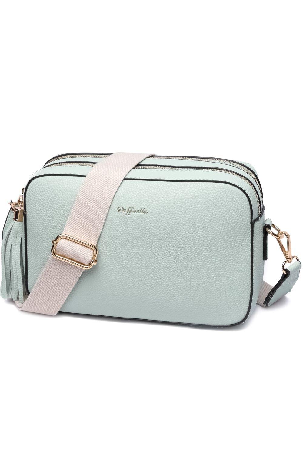 Сумка через плечо с кисточками Raffaella, зеленый наплечная сумка с отделениями для макияжа на молнии с рисунком диснея