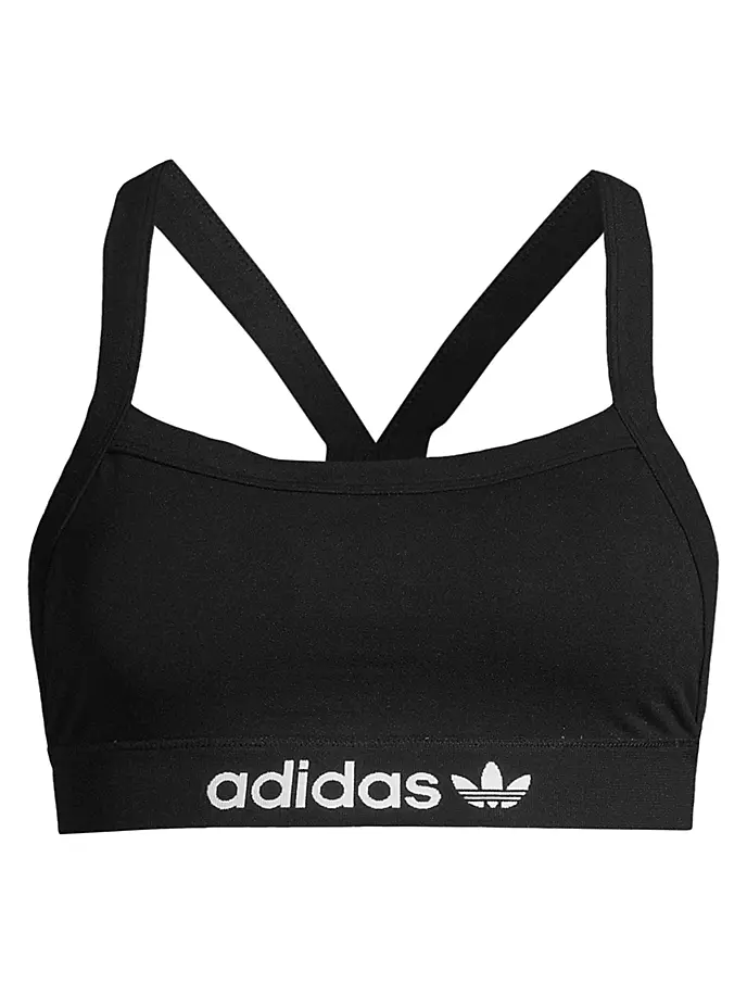 

Бюстгальтер с бретелями Adidas, черный