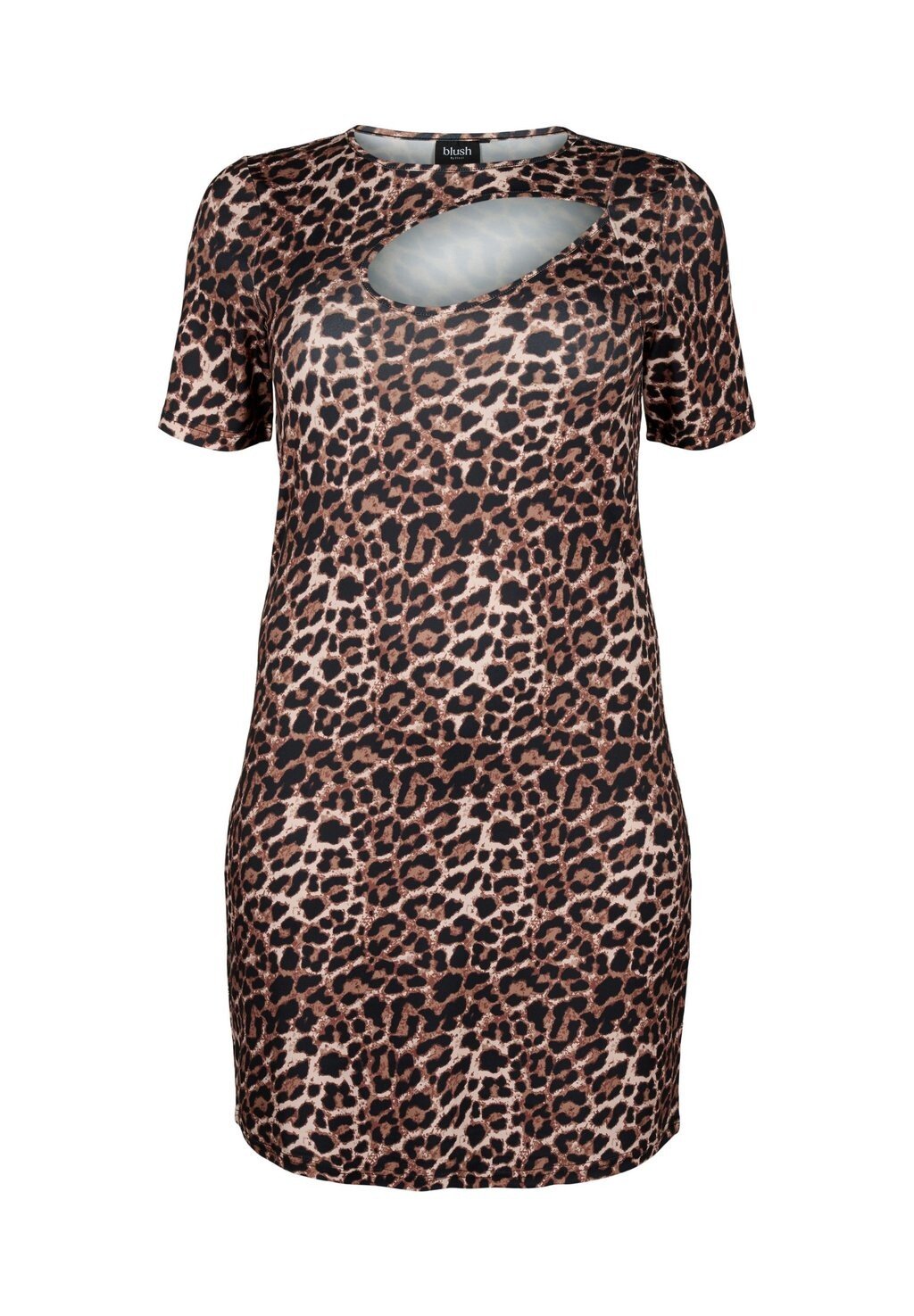 

Повседневное платье ENG ANLIEGENDES MIT LEOPARDENMUSTER UND CUT-OUT Blush by Zizzi, коричневый