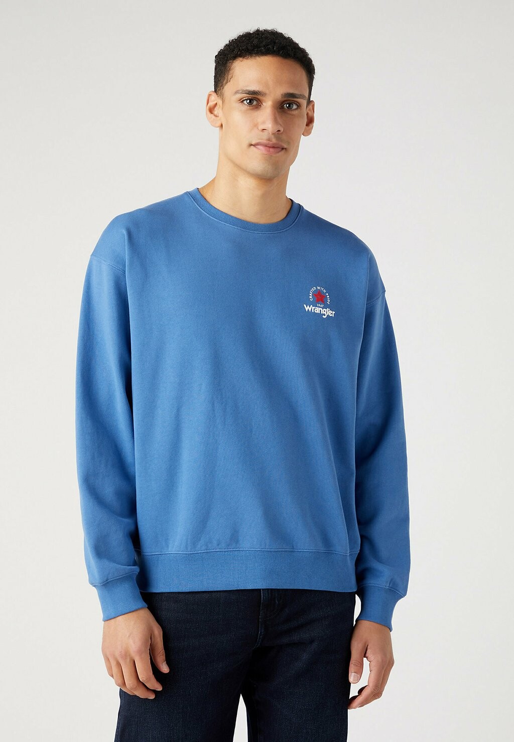 

Толстовка Crew Logo Wrangler, цвет federal blue
