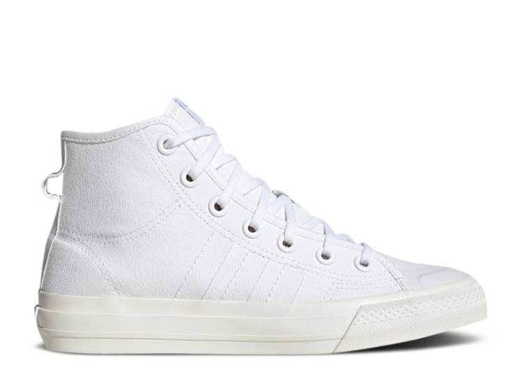 Кроссовки Adidas WMNS NIZZA HI RF 'TRIPLE WHITE', белый кроссовки adidas nizza hi rf cloud white белый