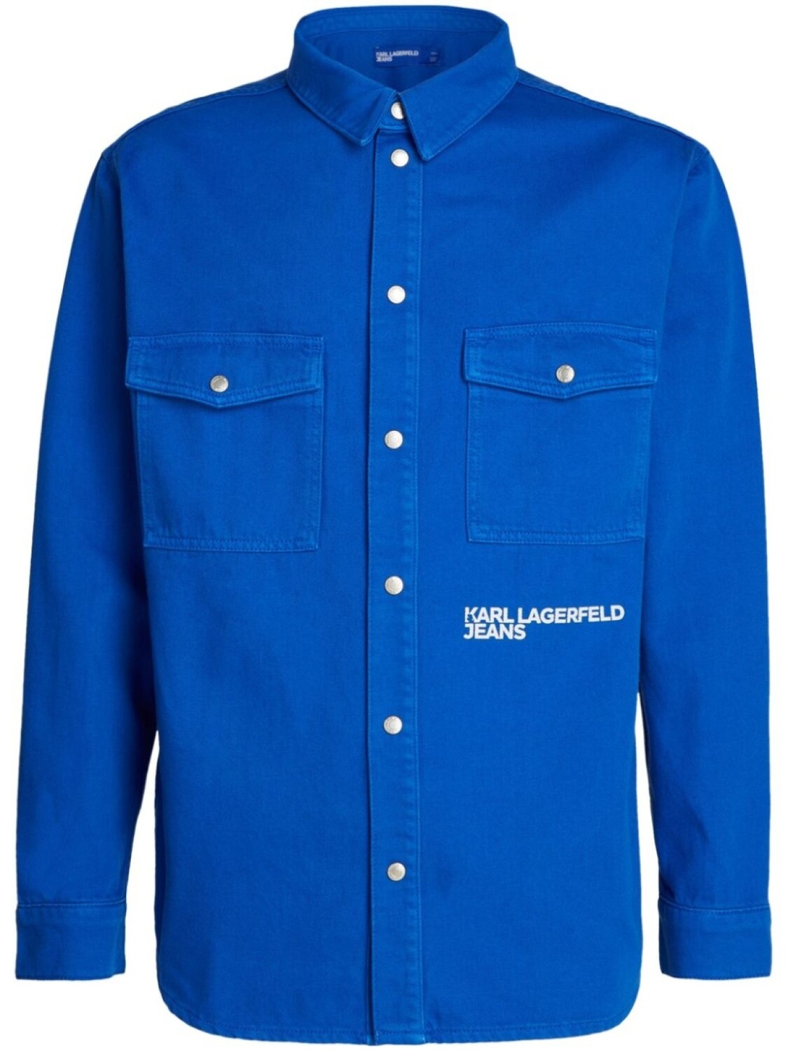 

Karl Lagerfeld Jeans рубашка с логотипом, синий