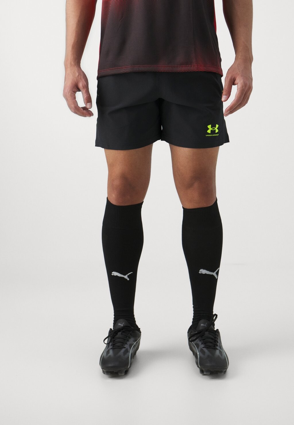 

Спортивные шорты CHALLENGER PRO SHORT Under Armour, цвет black/high-vis yellow