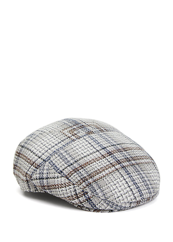 Серая мужская шерстяная шляпа в шотландскую клетку Doria ushkaff серая шерстяная косынка ushkaff
