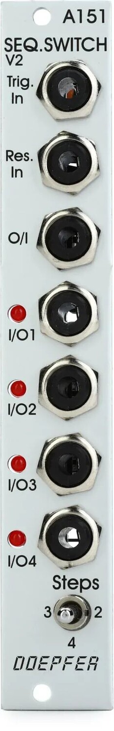 

Модуль Eurorack с четырьмя последовательными переключателями Doepfer A-151 — стандартная версия