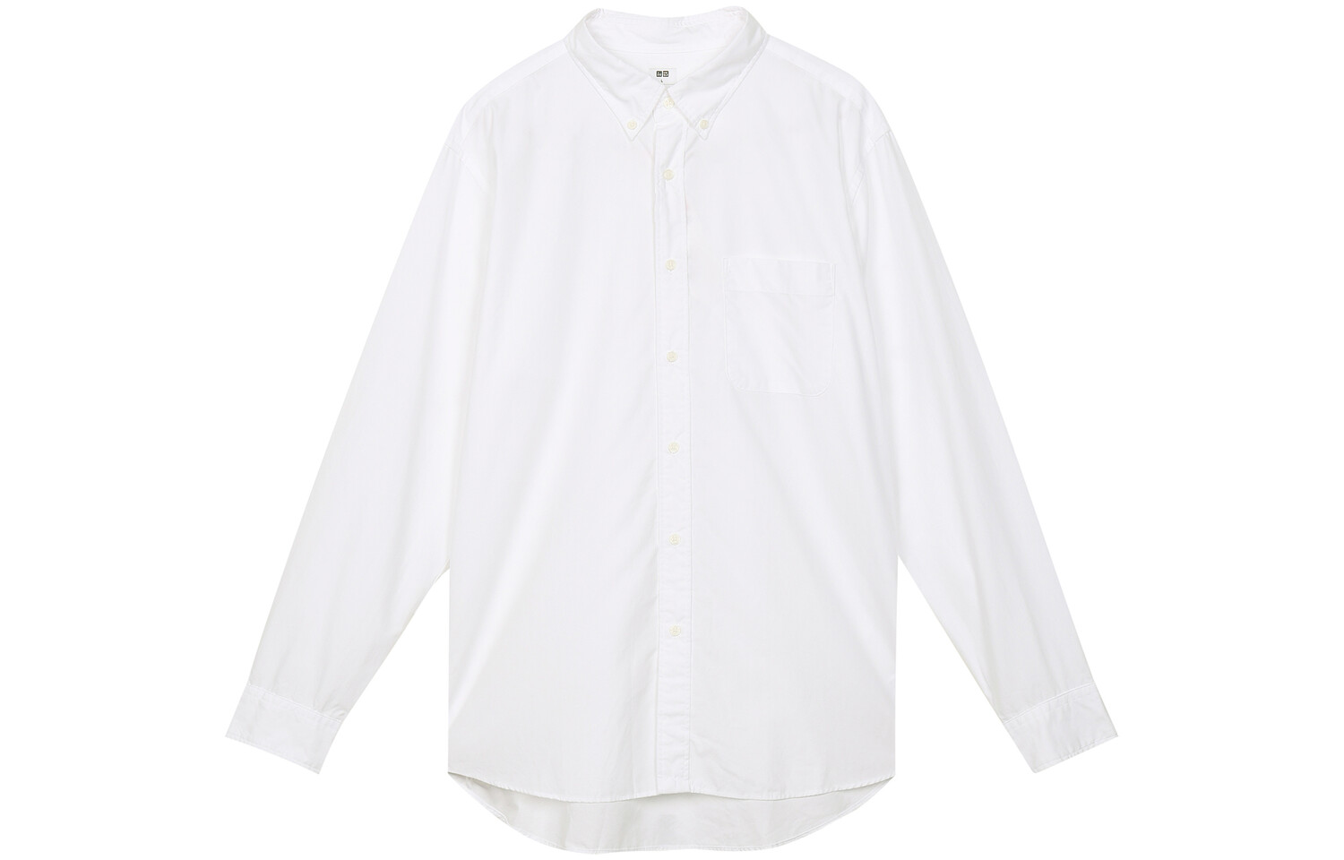 

Рубашка унисекс белая Uniqlo, белый
