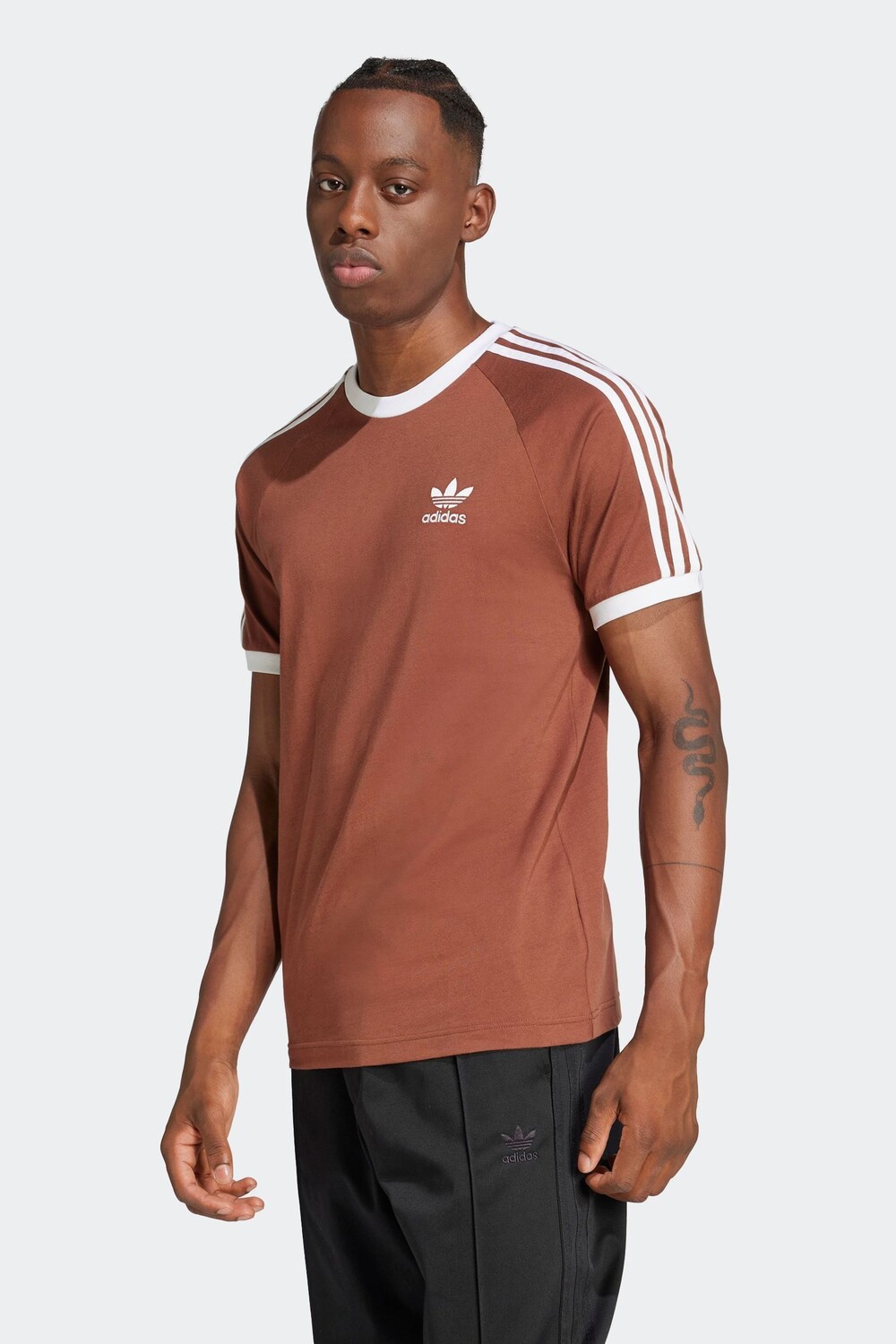 

Футболка Adidas adicolor classics из 100% хлопка с тремя полосками Adidas Originals, коричневый