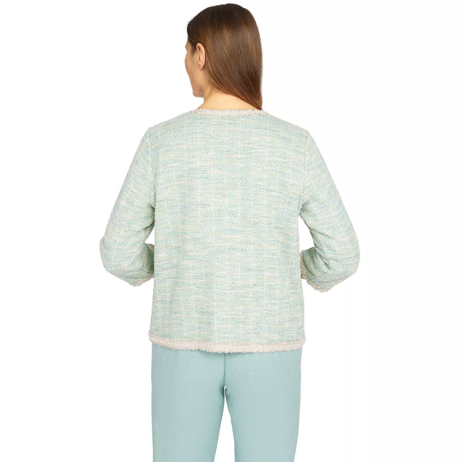

Женская вязаная букле куртка Alfred Dunner Lady Like Alfred Dunner