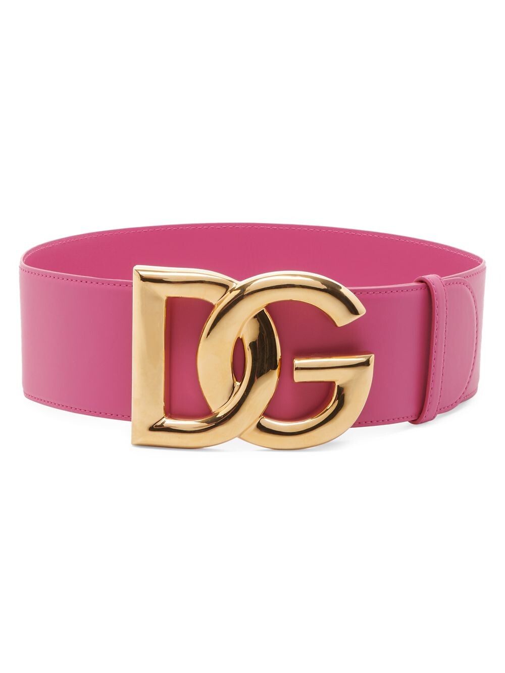

Кожаный поясной ремень Interlocking DG DOLCE&GABBANA, розовый