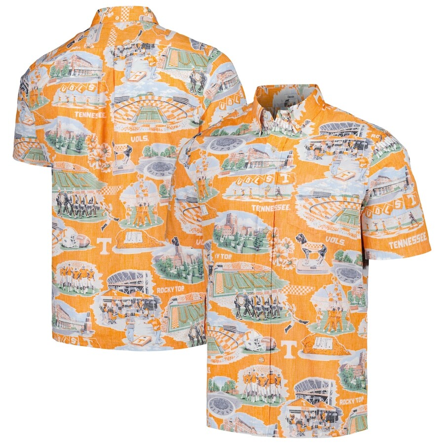 

Рубашка Reyn Spooner Tennessee Volunteers, оранжевый