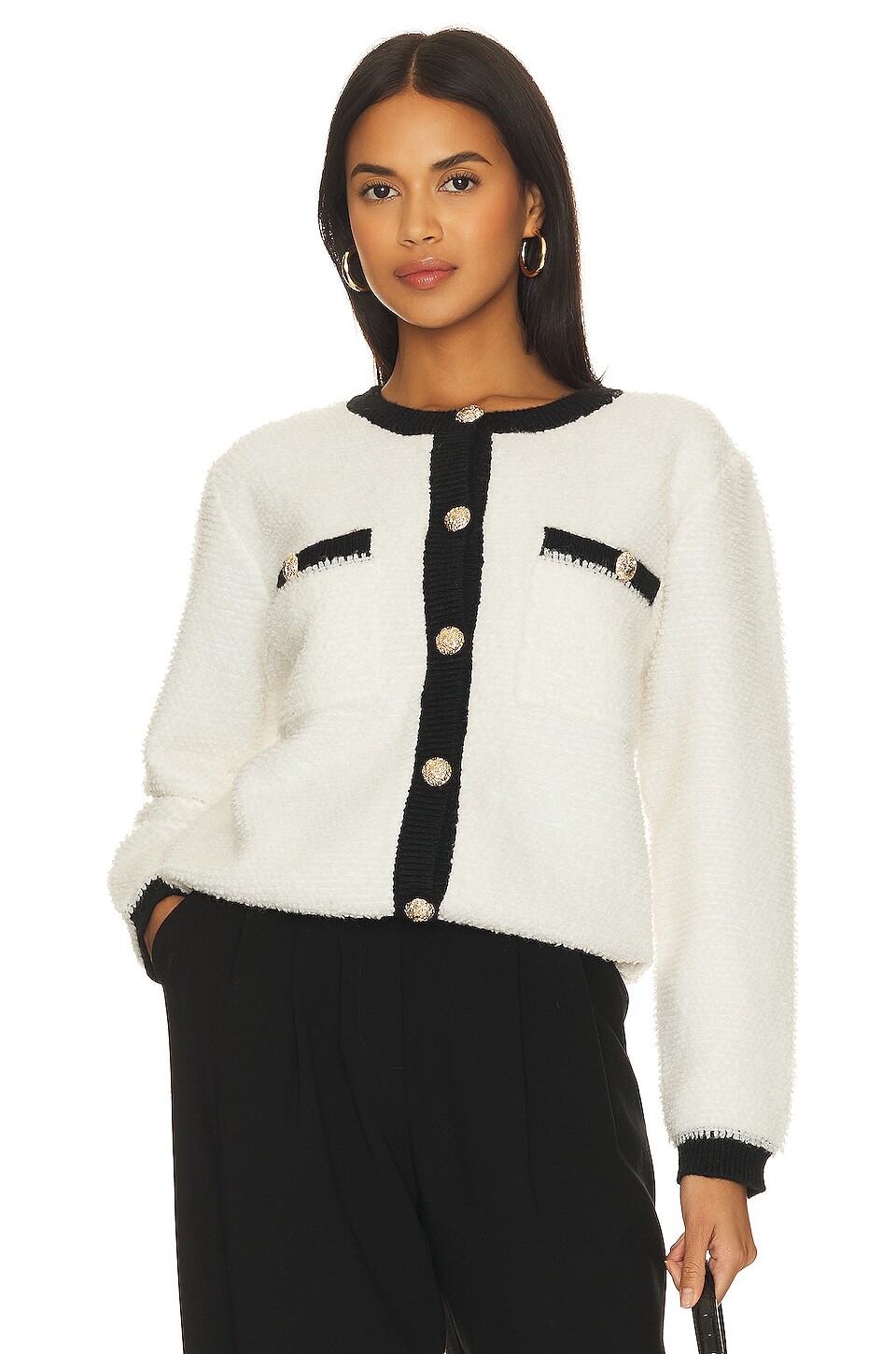 

Свитер Line & Dot Bon, цвет Ivory & Black