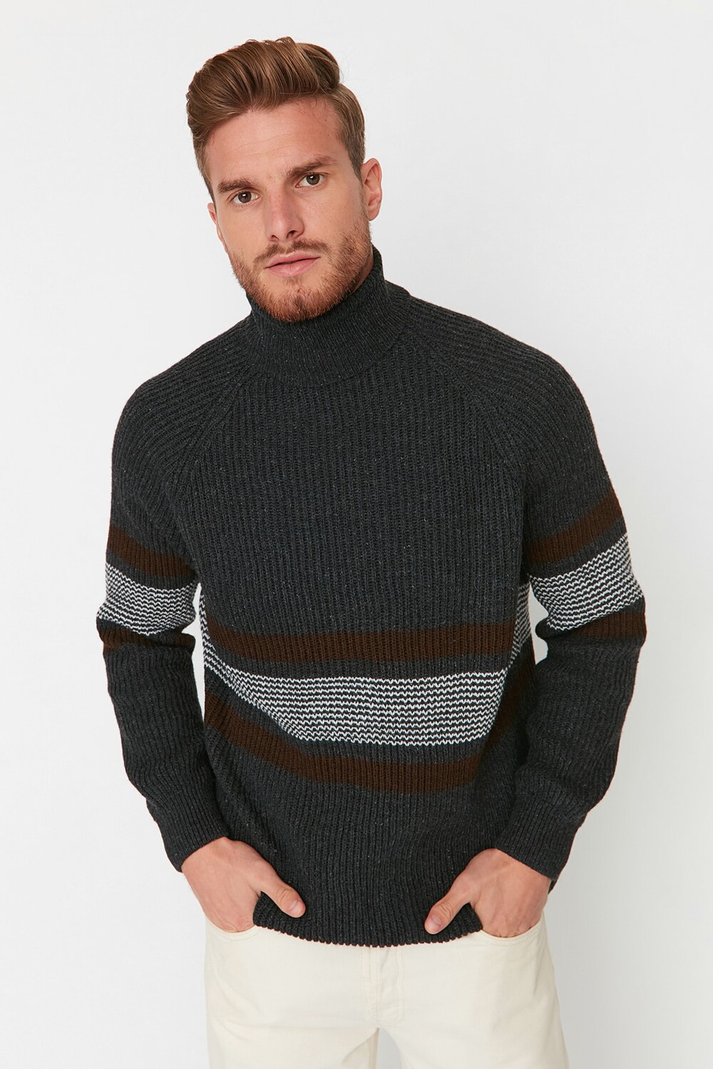 

Свитер TRENDYOL MAN, антрацит