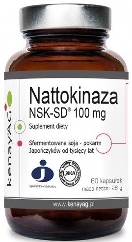 Kenay Наттокиназа Нск-Сд 100 мг 60 капсул.