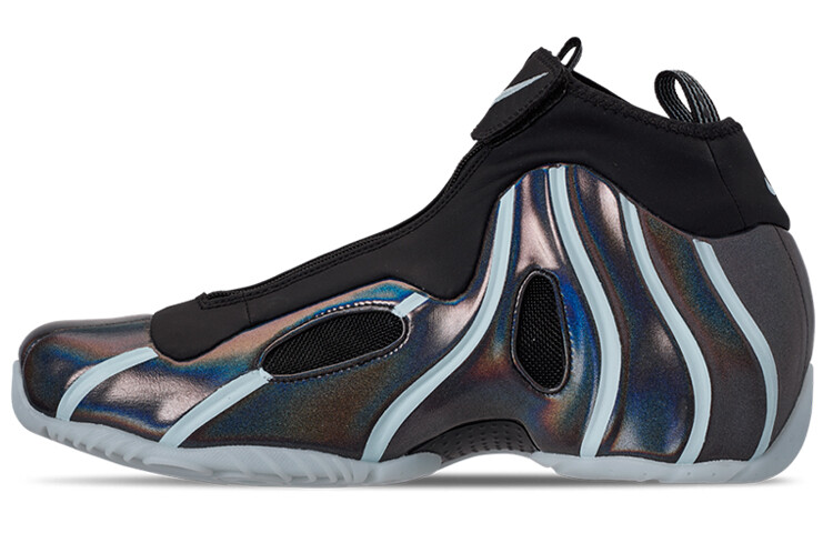 

Винтажные баскетбольные кроссовки унисекс Nike Air Flightposite Topaz Mist черный/серебристый