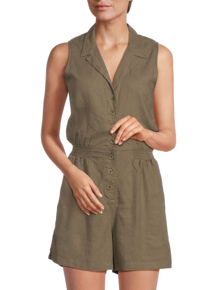 

Льняной комбинезон Onia, цвет Army Green